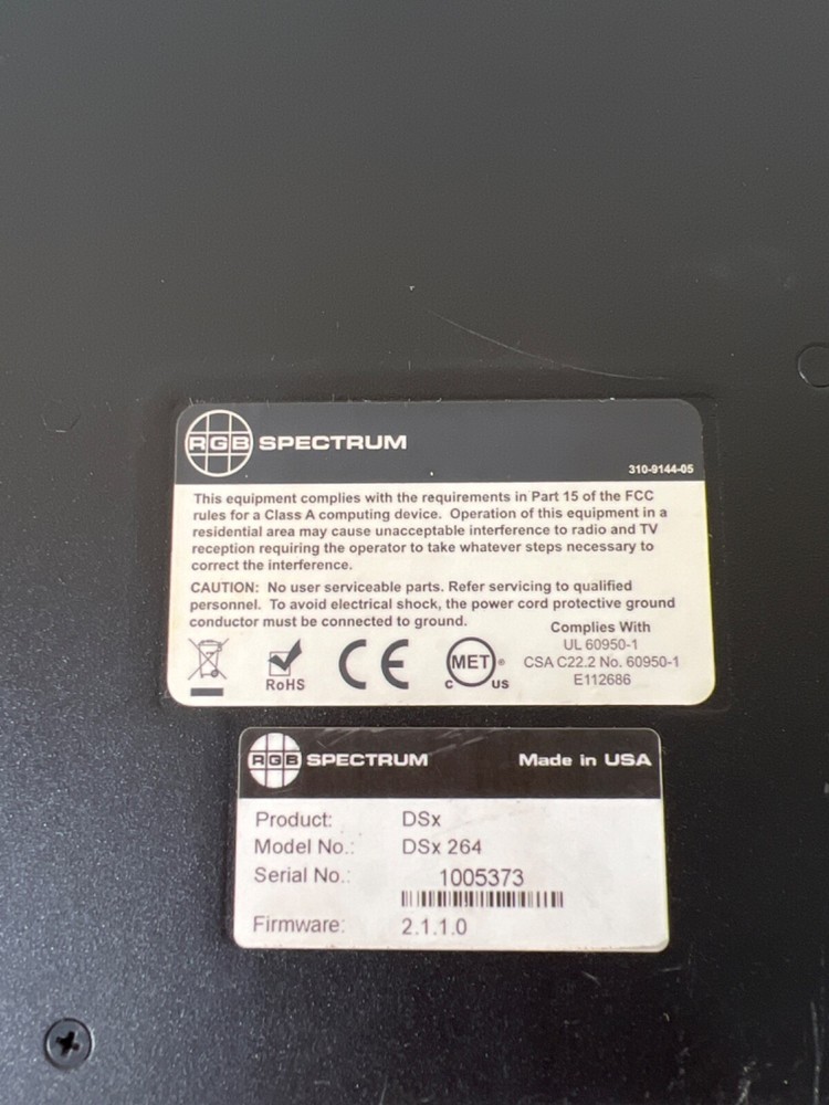 RGB Spectrum DSx 264 Recording & Streaming Codec