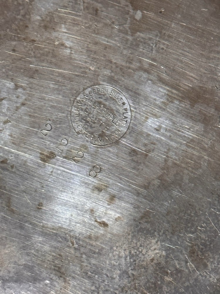 Van Berch silverQuadruple Plate Creamer Pitcher #2228