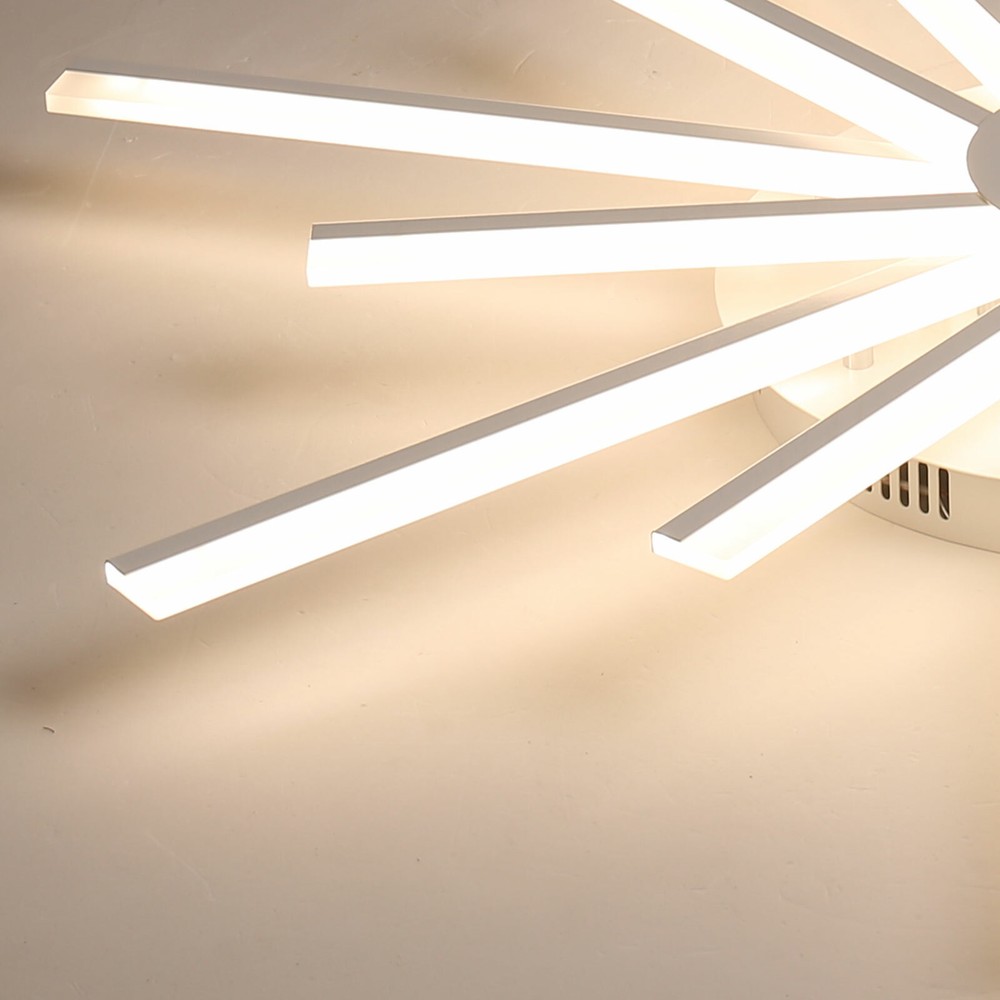 Modern Ceiling Light LED Dimmable Pendant Lamp w/Remote Controller & 12 Lights~~