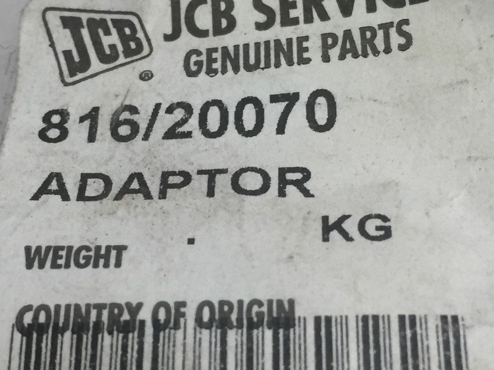 JCB Genuine Adaptor 816/20070