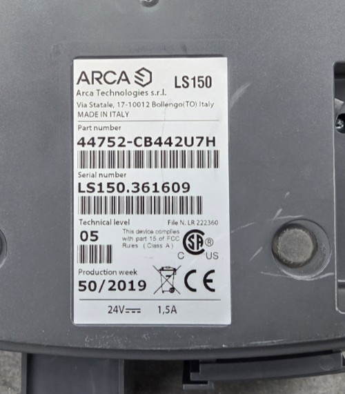 ARCA LS 150 Check Scanner With Power Adapter USED