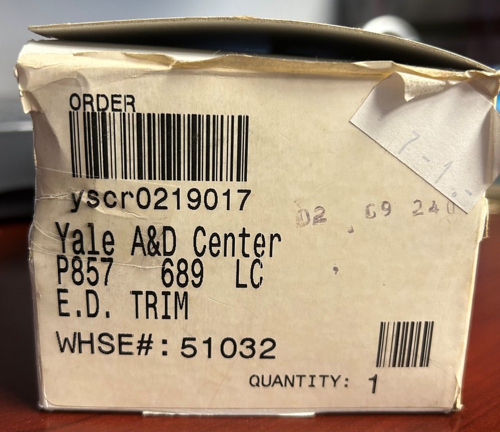 Yale P857ET 689 Exit Device Trim Only