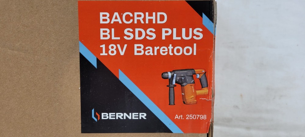 Berner BACRHD BL SDS Plus 18V Cordless Rotary Hammer (TOOL ONLY)