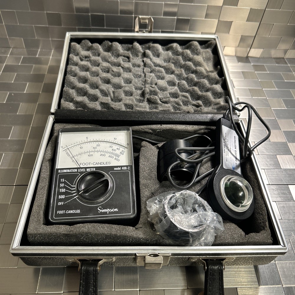 SIMPSON 408-2 Light Meter Incident & Reflective w/ Case