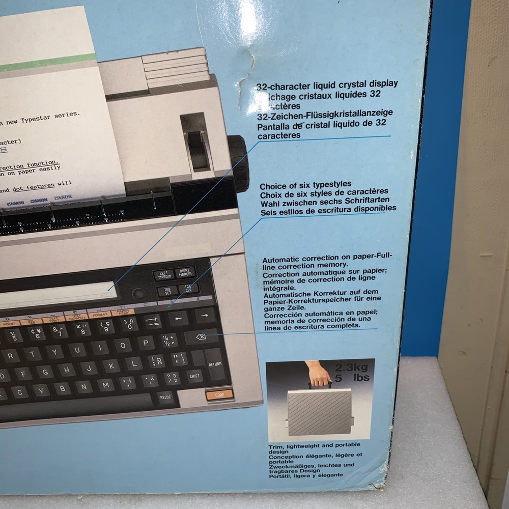 🔥 Nice - Canon Typestar 90 Electronic Typewriter Thermal Correction System