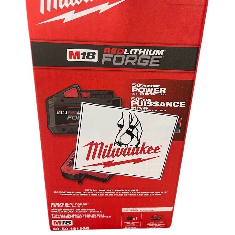 Milwaukee M18 REDLITHIUM FORGE HD12.0 Starter Kit Battery & Rapid