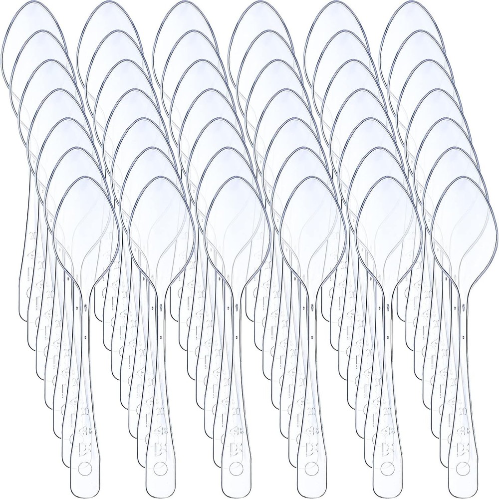 Clear Mini Spoons for Derts 3.7 Inch Small Plastic Disposable