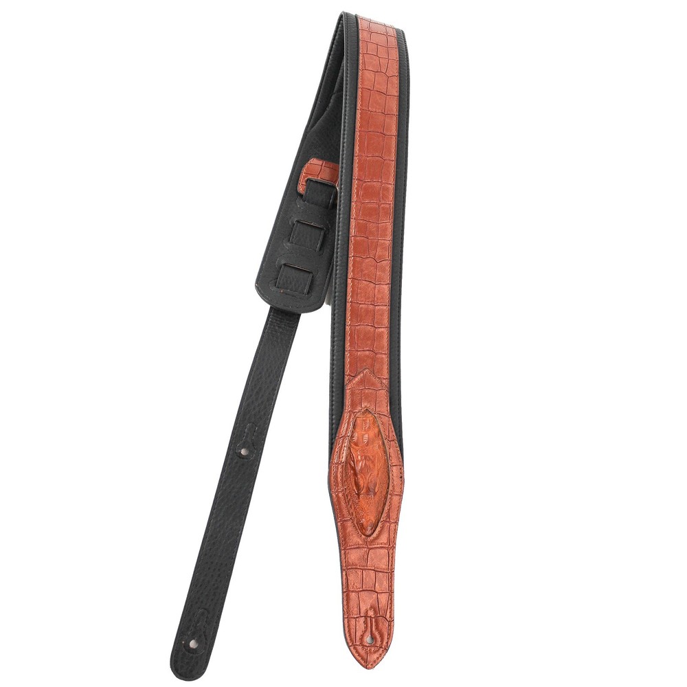 Walker & Williams SF-09 Metallic Copper Alligator Pattern Strap with Gator Head