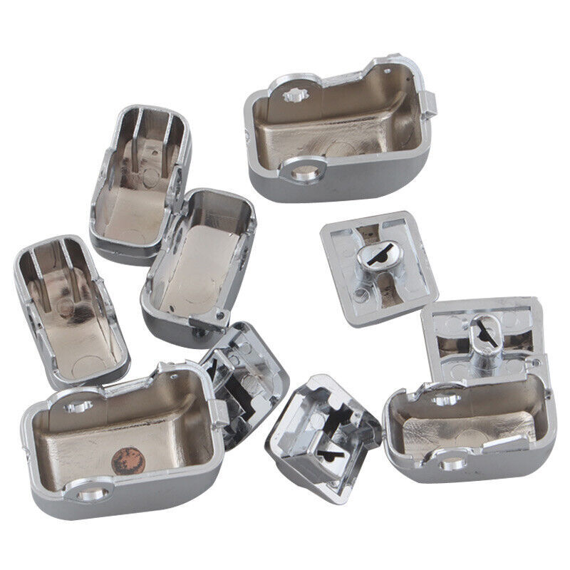 Chrome Hand Control Switch Housing Button Covers Caps Set Fit For Harley Dyna US