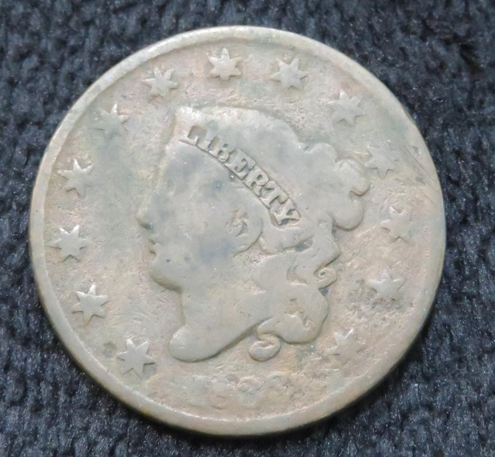 1833 Large Cent * Well Circulated * Weak Date * 5865