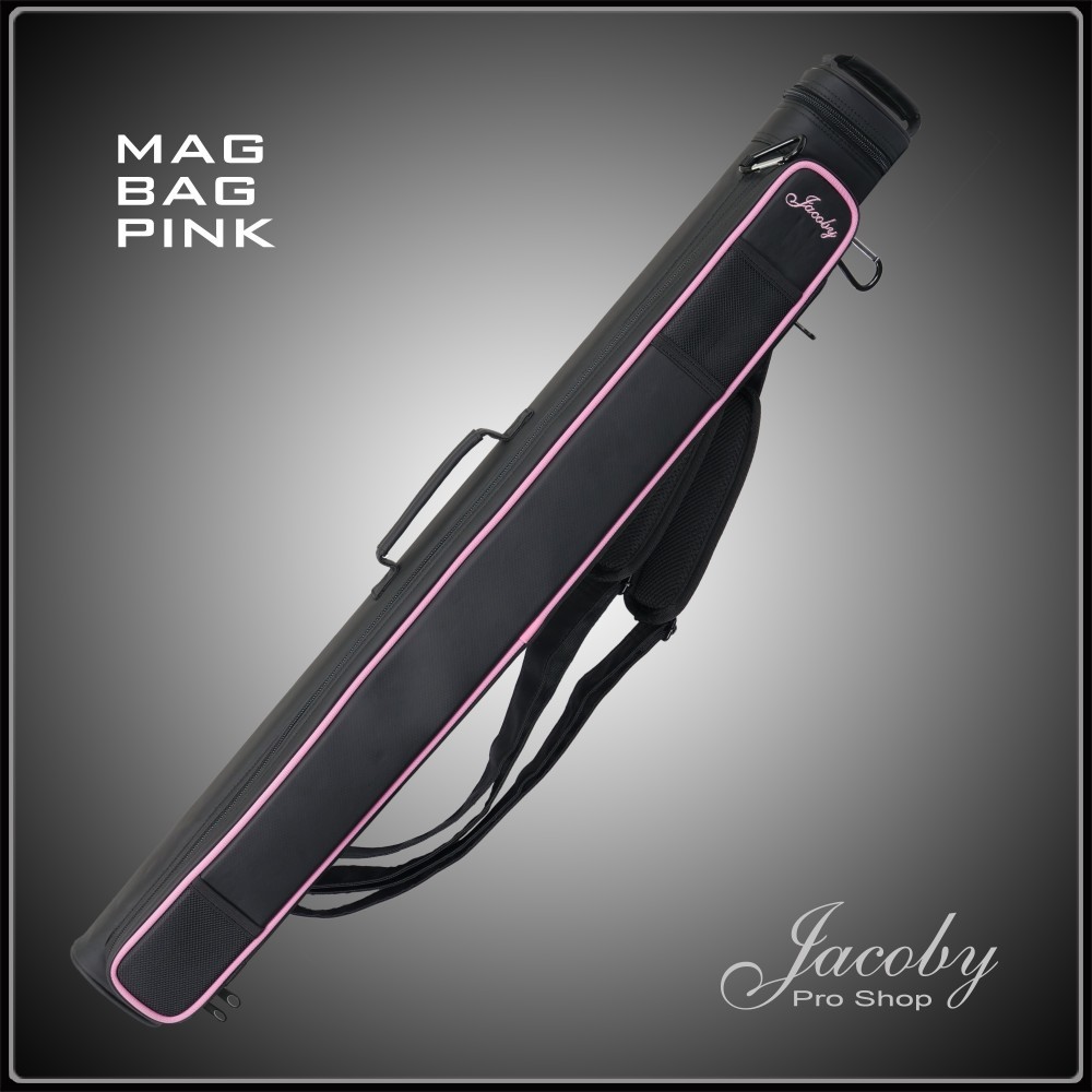 Jacoby Mag Bag 2x3 Pool Cue Case Pink.