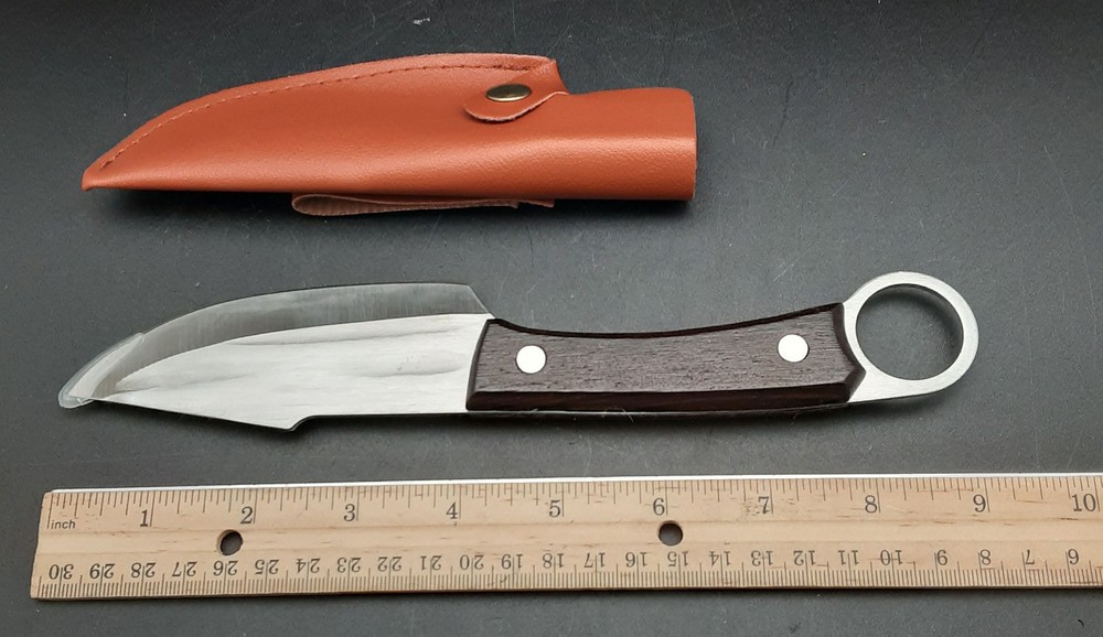 New, 9” Norse Hunter Fixed Blade Knife w/Sheath