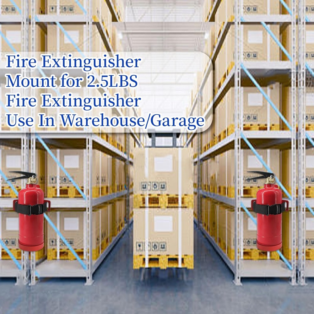 Fire Extinguisher Mount,Wall Mounted Fire Extinguisher Bracket,Compatible wit...