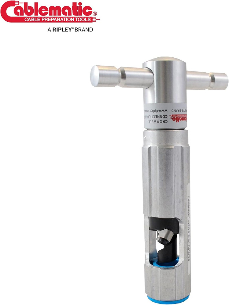 Cablematic CST 625 Blue Combo Coring and Stripping Tool for Professional Technic