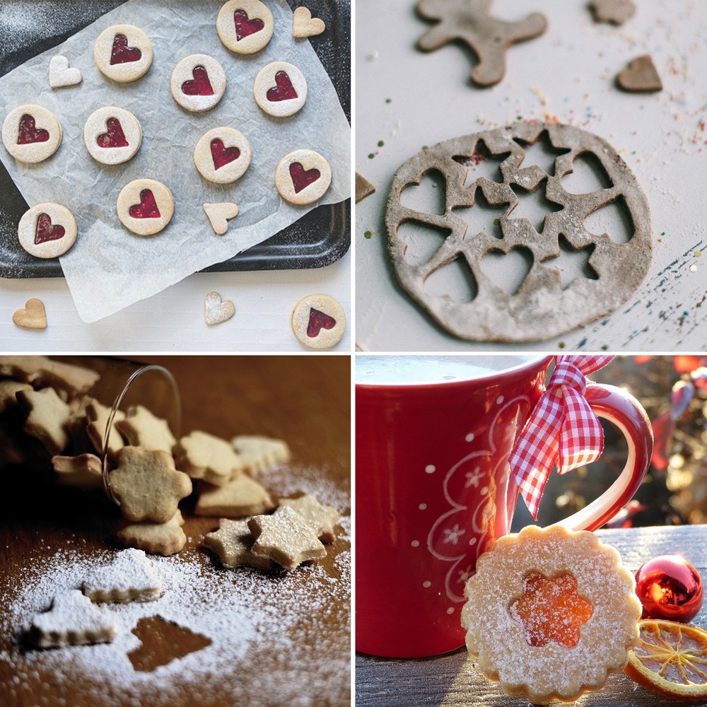 3Pcs Christmas Tree Cookie Cutters Set Assorted Sizes Cookie Cutters