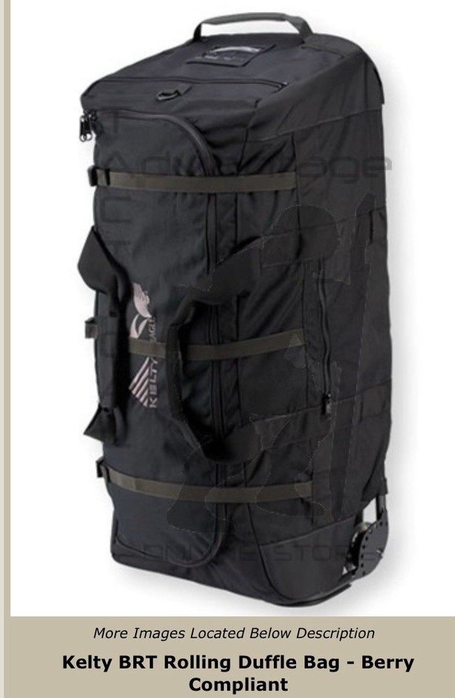 Kelty Black BRT USA Rolling Deployment Trunk Bag
