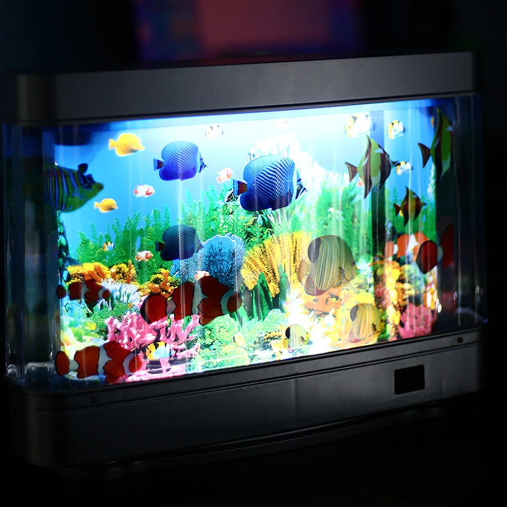 Artificial Tropical Fish Aquarium Motion Lamp Night Light
