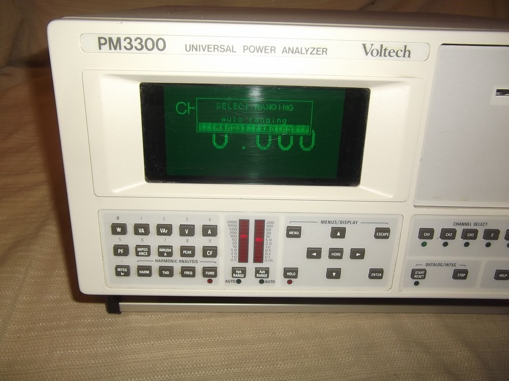 VOLTECH PM3300 UNIVERSAL POWER ANALYZER