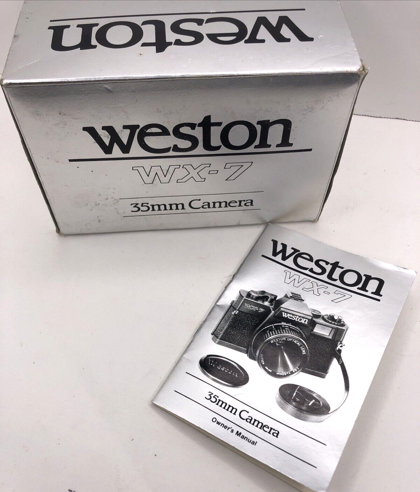 EMPTY BOX Weston WX-7 Camera Manual Prop