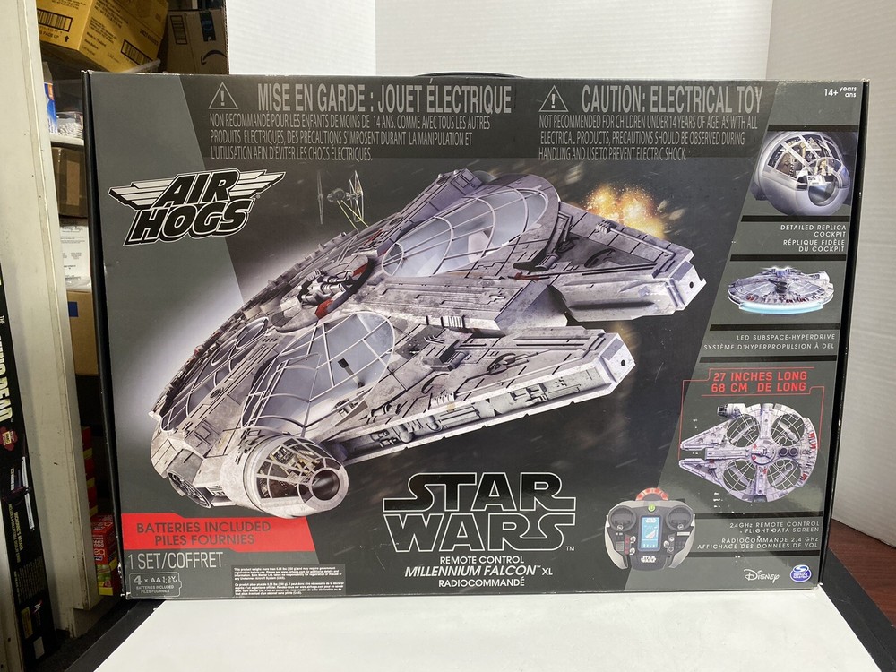 Star Wars Air Hogs Spin Master Remote Control Millenium Falcon