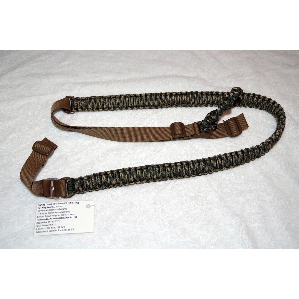 Spring Camo 32" King Cobra Rifle Sling