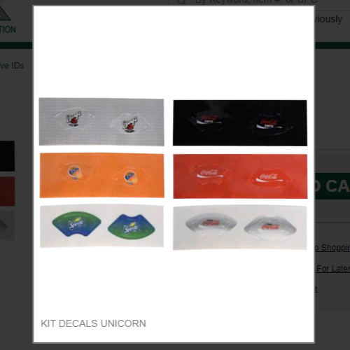 KIT DECALS UNICORN # 82-4393