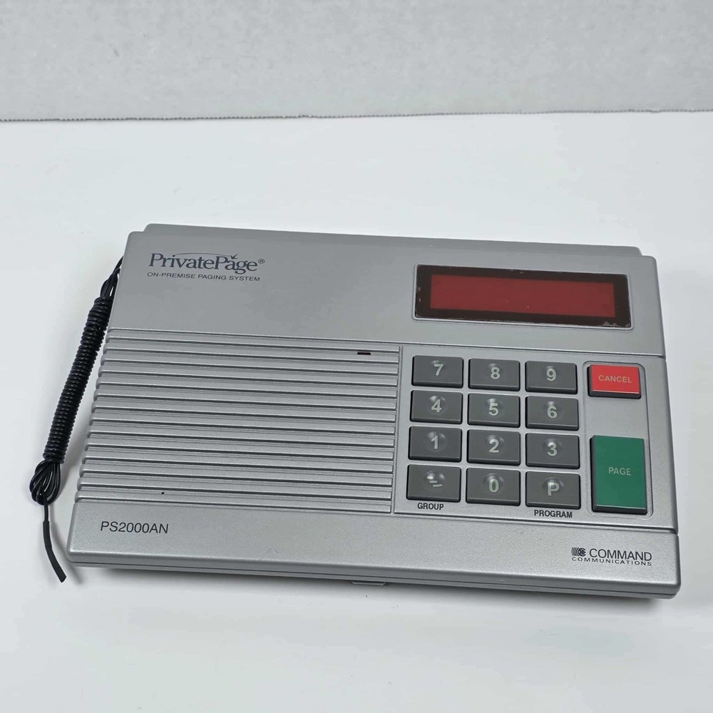 Command communications Paging System PS2000AN With One Pager