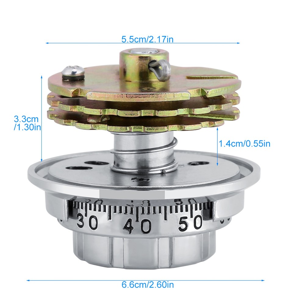 Disc Coded Dial Lock Metal Combination Locks For Jewelry Case Safe Box Document