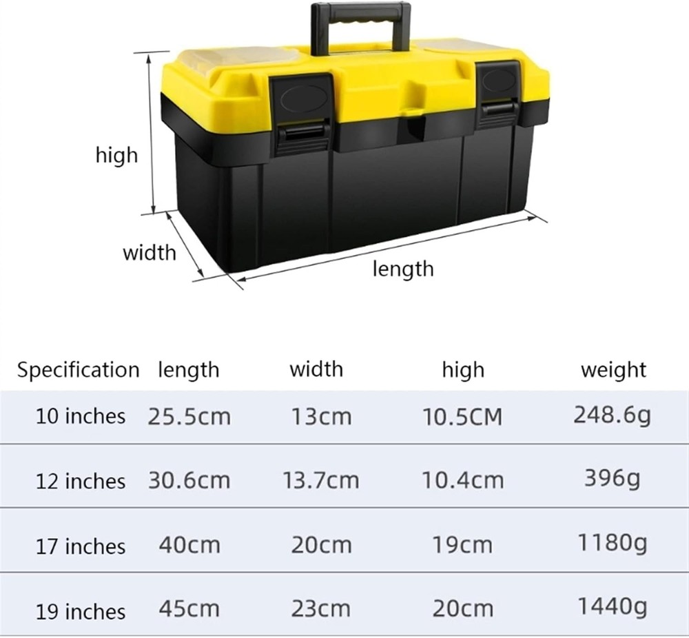 Portable Tool Box Portable Tool Box Lockable Tool Box, Plastic Toolbox with Re
