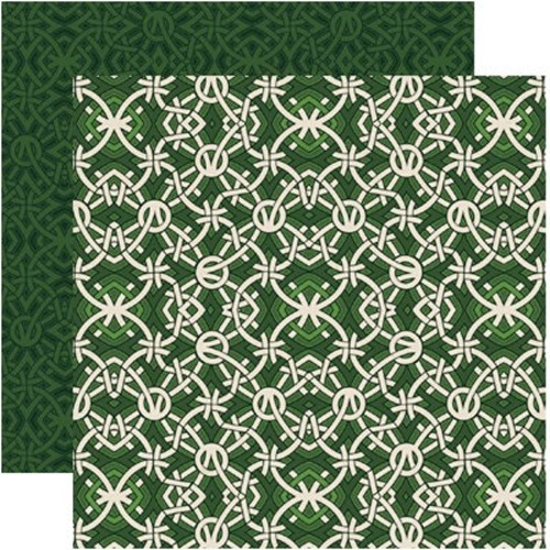 Shamrock - Celtic Knot, DS scrapbook paper - Reminisce SR004