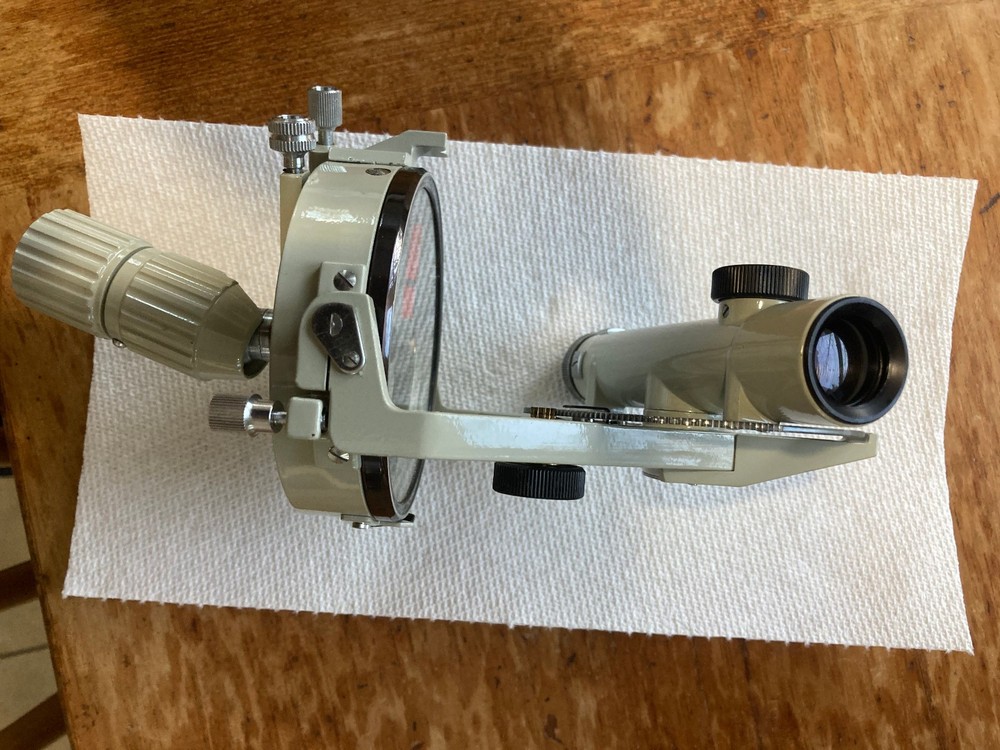Slightly used Ushikata survey transit with case.