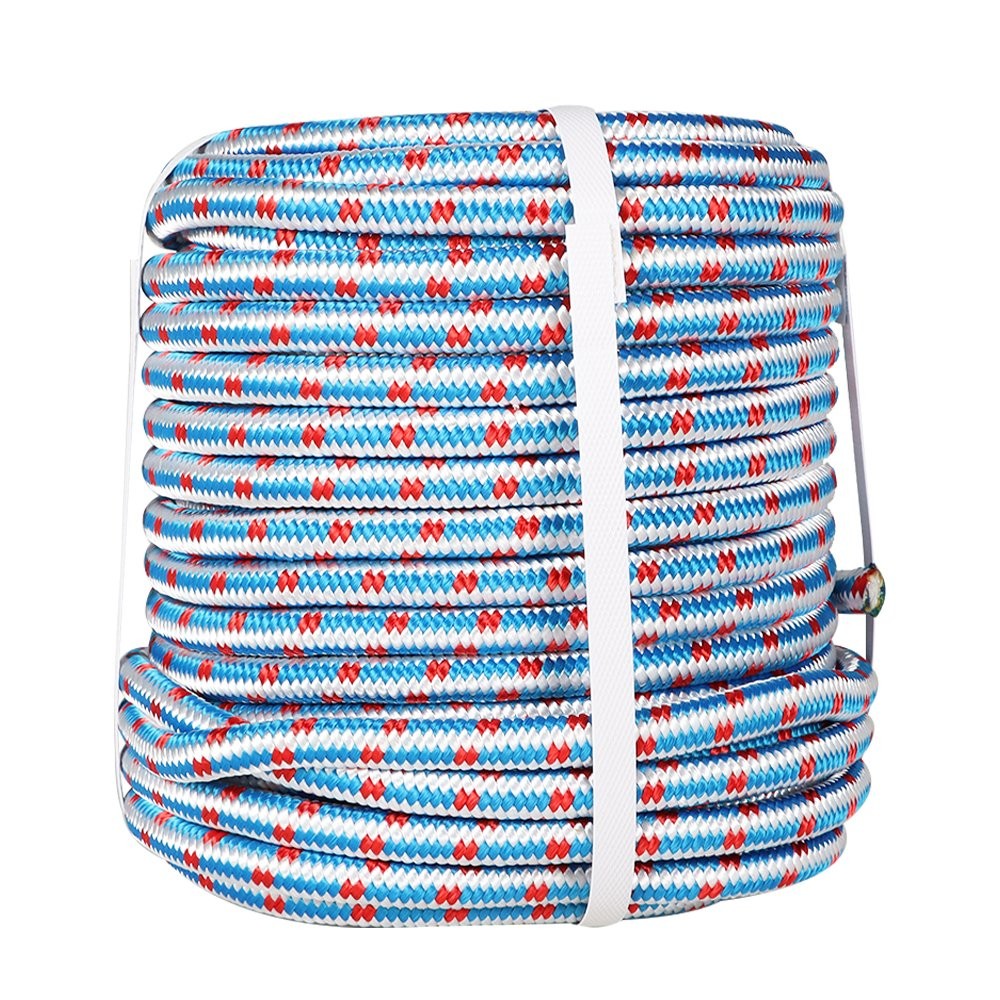 16 Strand Braid Polyester Arborist Tree Rope Nylon Polyester 1/2"×100'