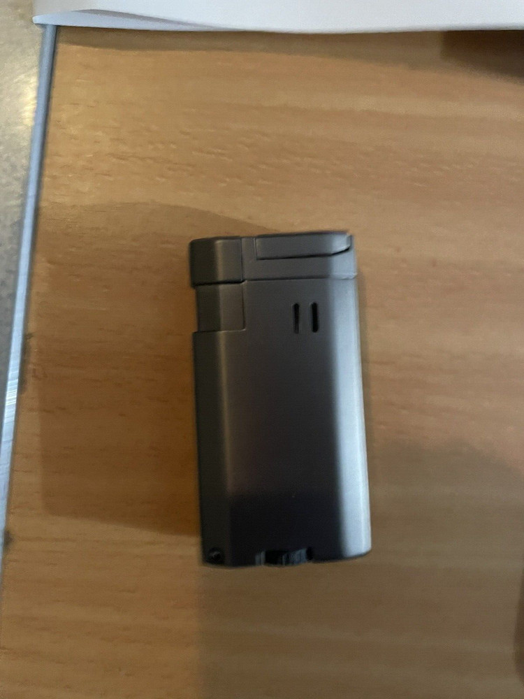 TISFA Cigar Torch Lighter Double Grey New