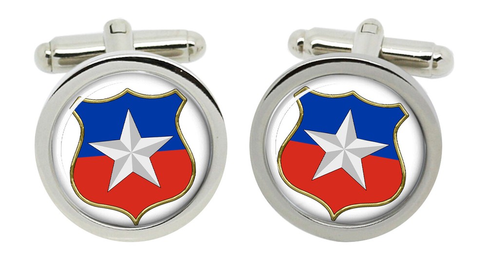 Chile Round Cufflinks in Box