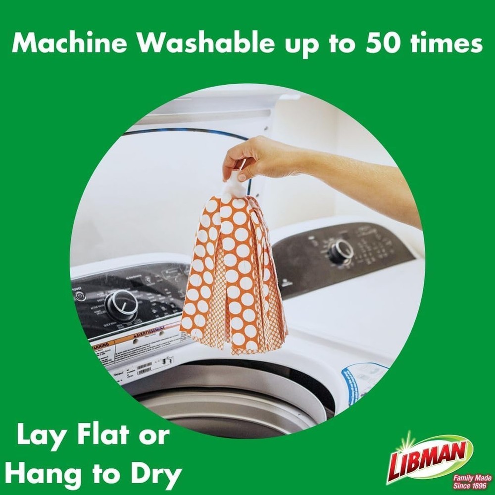 Libman Wonder Mop Head Replacement | Absorbent Microfiber | Self Wringing | M...