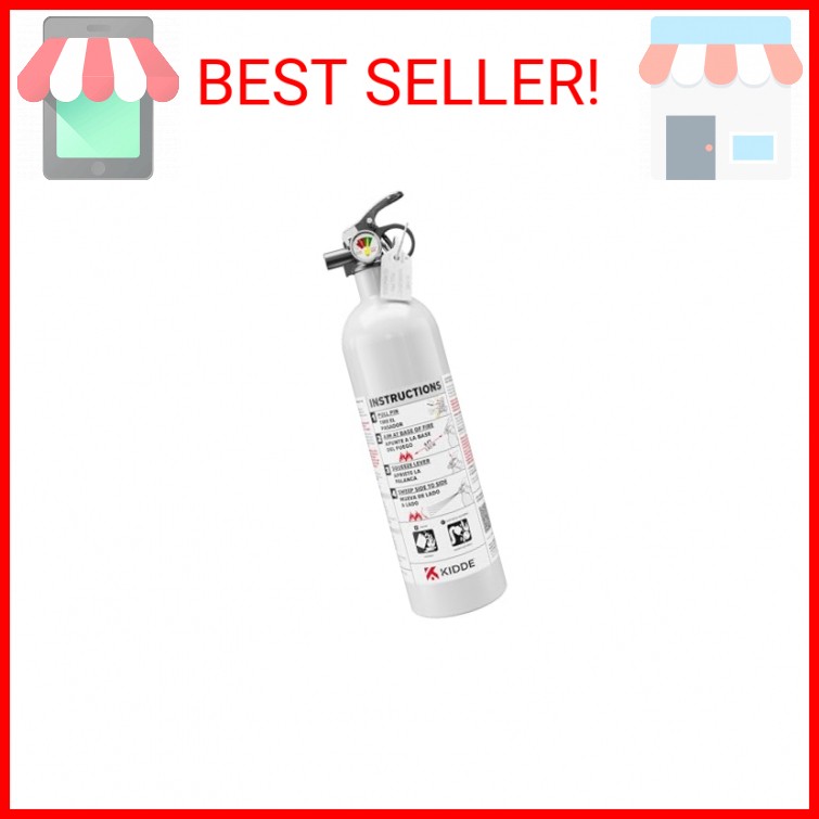 Kidde Fire Extinguisher for Boats, Single-Use 5BC