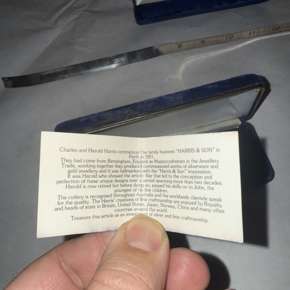 2 sterling spoons made by John Harris “HARRIS & SONS