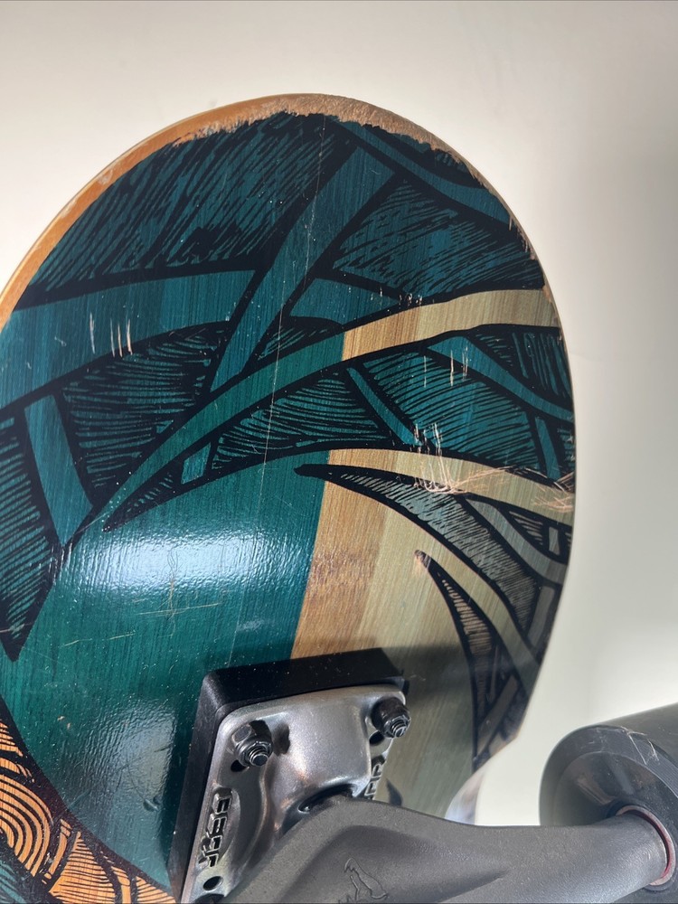 Mirrored Sea Double Kick Longboard (Complete Longboard)