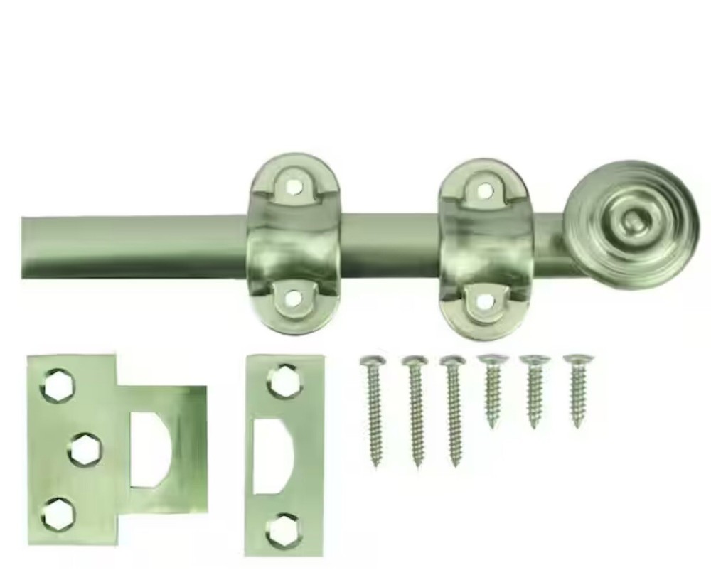 Everbilt 6in Decorative Surface Bolt Satin Nickel