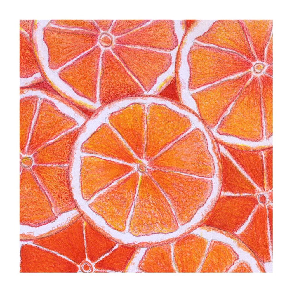 Coaster, Fruit, Orange