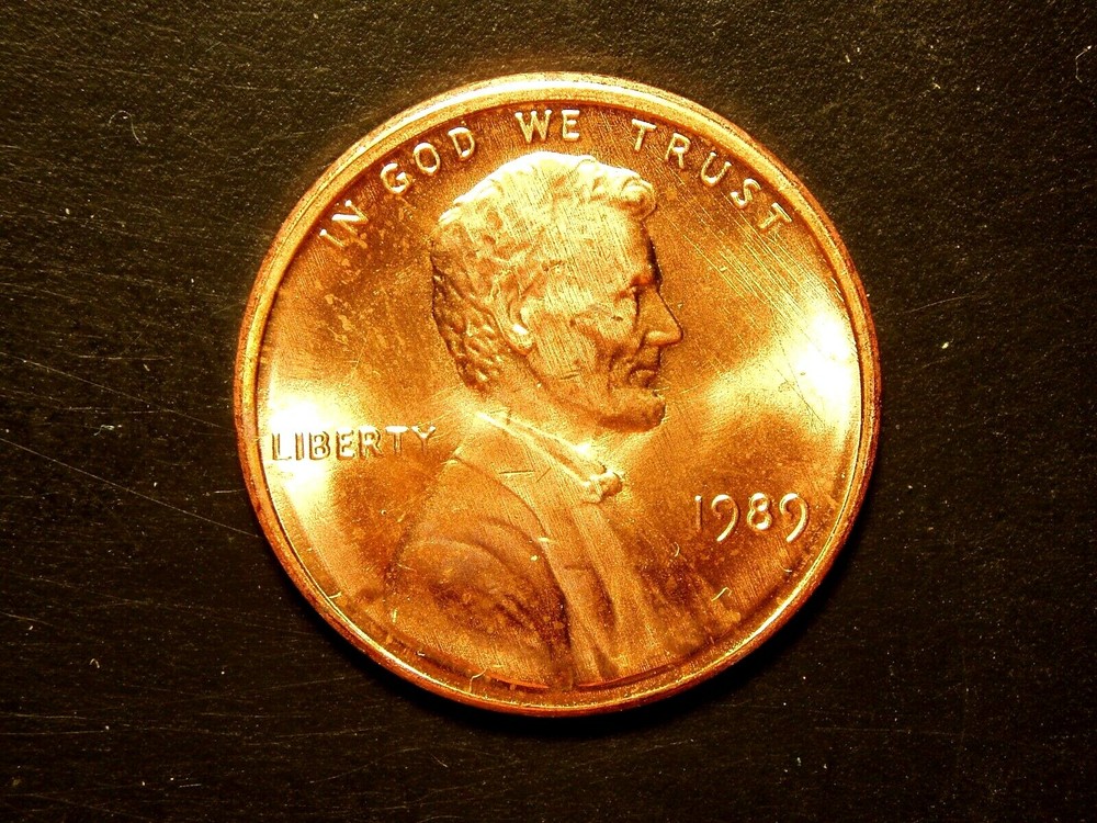 1989 UNC LINCOLN MEMORIAL CENT #7