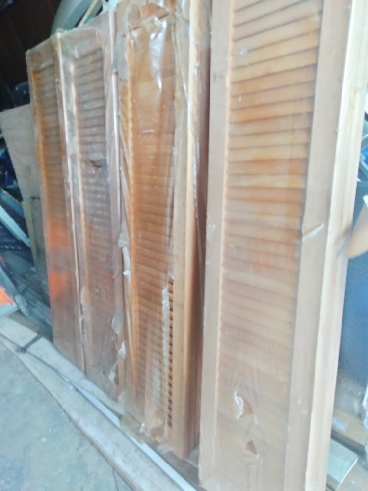 Spanish Cedar Louvered Shutters