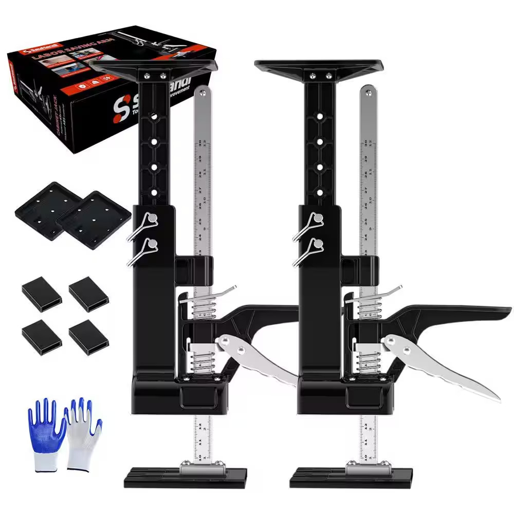 360 Lbs. Adjustable Cabinet Jack Posts, Hand Lifting Jack Tool 3Rd Hand Support