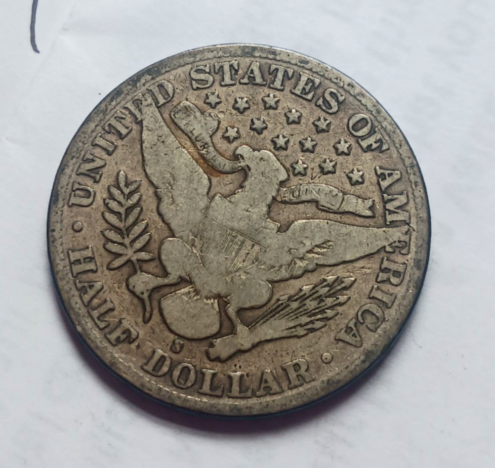 1905 S BARBER HALF DOLLAR