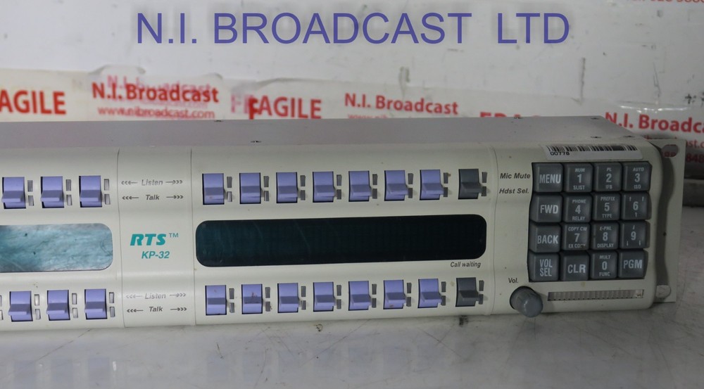 telex rts kp32 32 channel intercom talkback panel