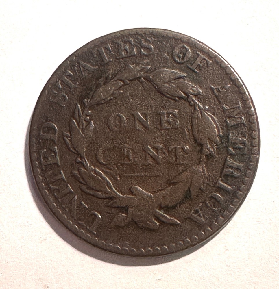 1822 U.S. Large Cent Copper w/Great Features & Very Light Even Corrosion
