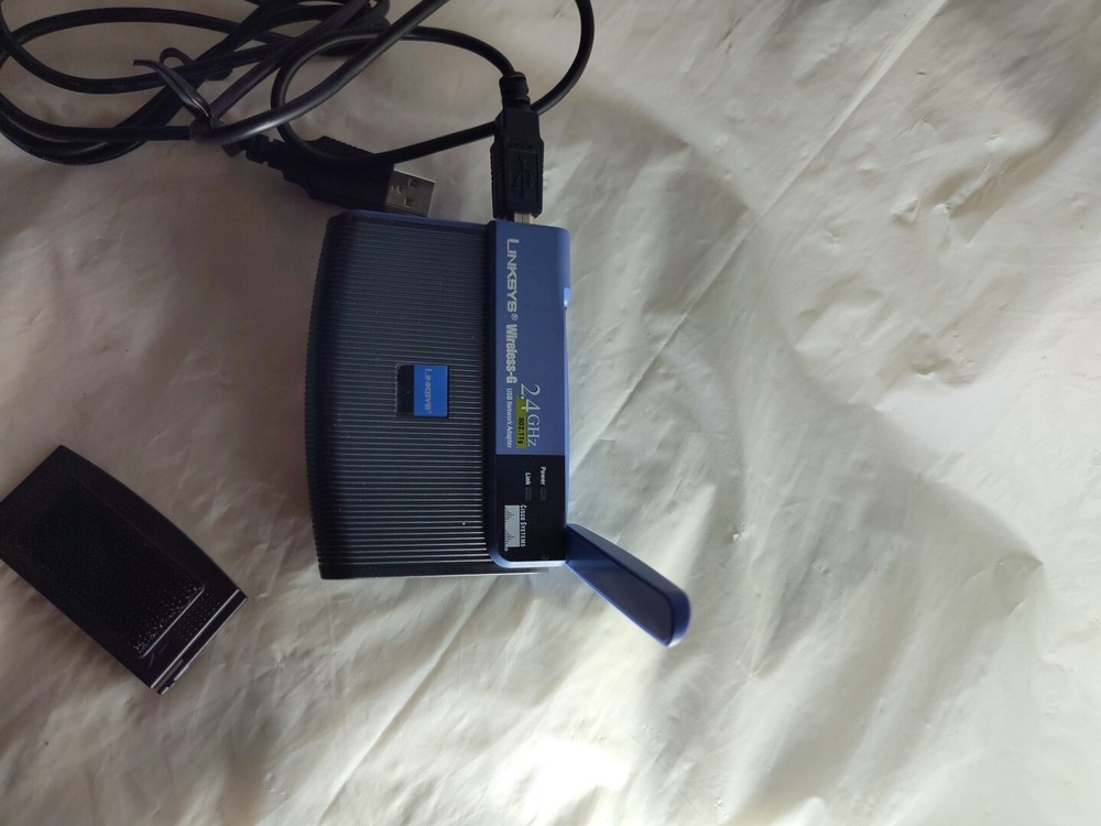 Linksys WUSB54G Wireless Adapter Version 4 w/ USB Cable - Pre-owned
