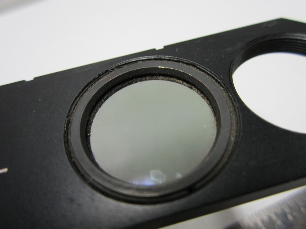 MICROSCOPE SLIDE POLARIZER FILTER LEITZ [some delamination] OPTICS BIN#F1-17