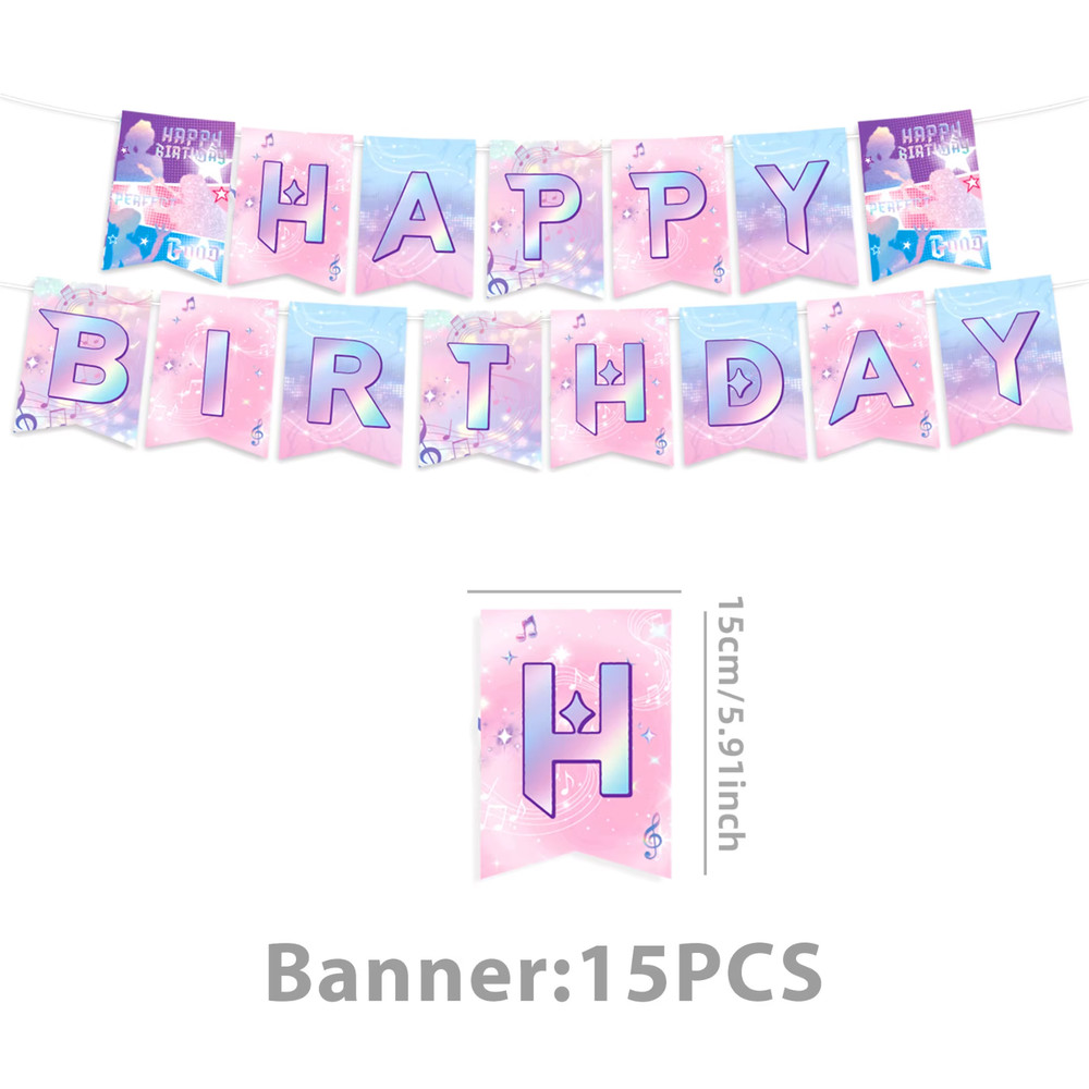 🎤✨ K-Pop Singing Group Inspired Birthday Party Tableware & Decor