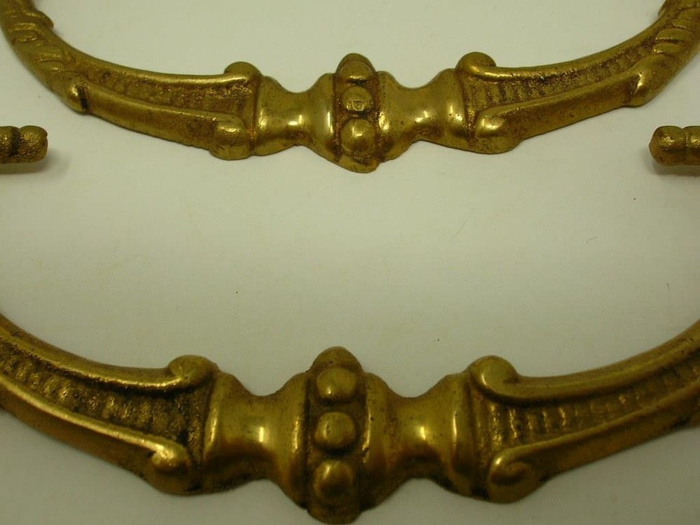 Set of 4 Vintage Cast Brass Drop Handle Drawer Pulls – Architectural Hardware
